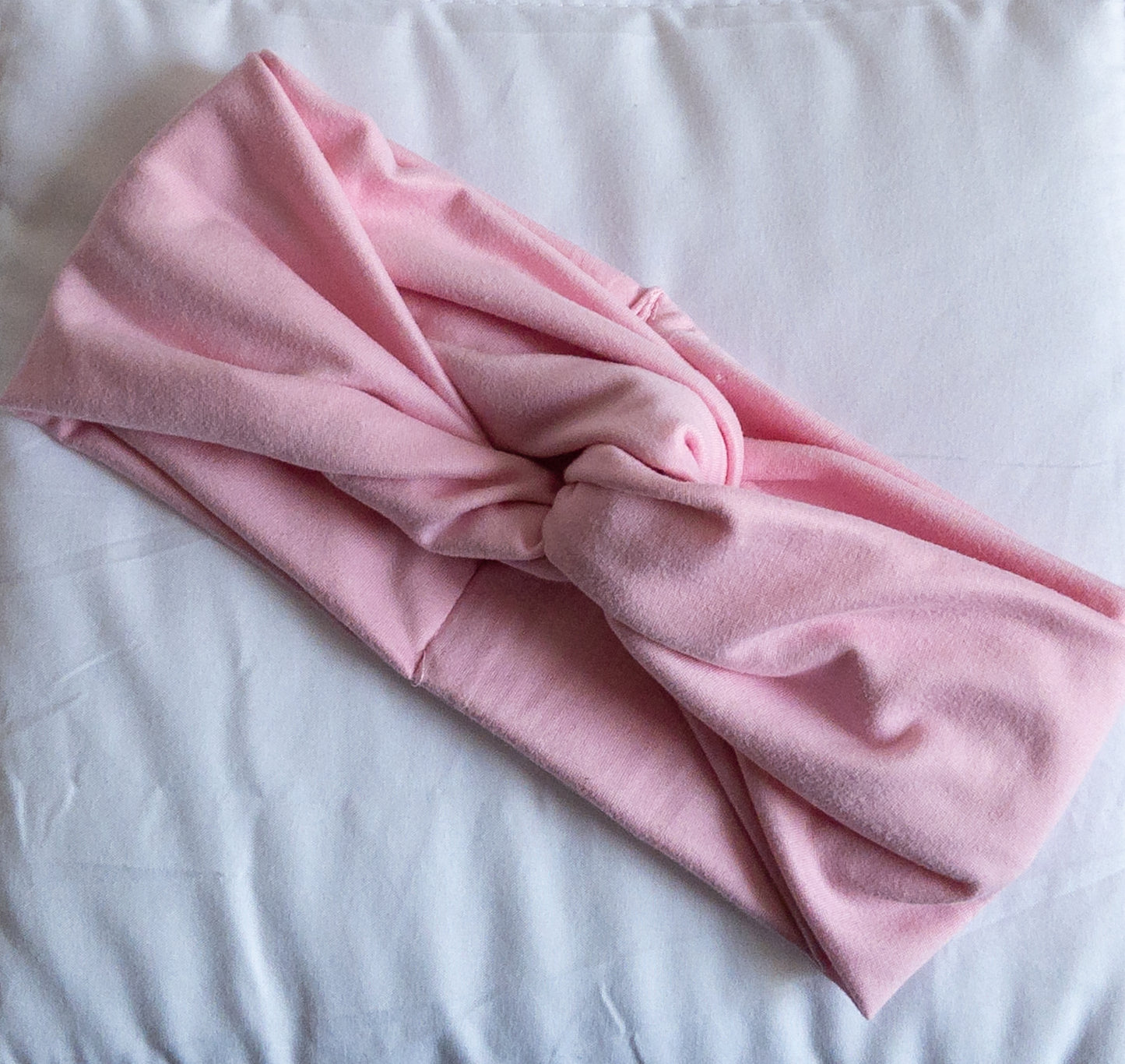 Kids Powder Pink Twisted Turban Headband