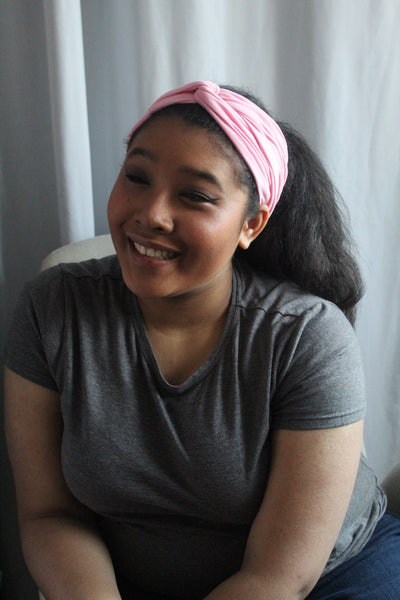 Powder Pink Twisted Turban Headband I The Enchanted Magnolia