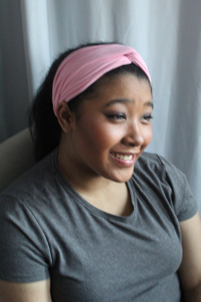 Powder Pink Twist Knot Headband I The Enchanted Magnolia