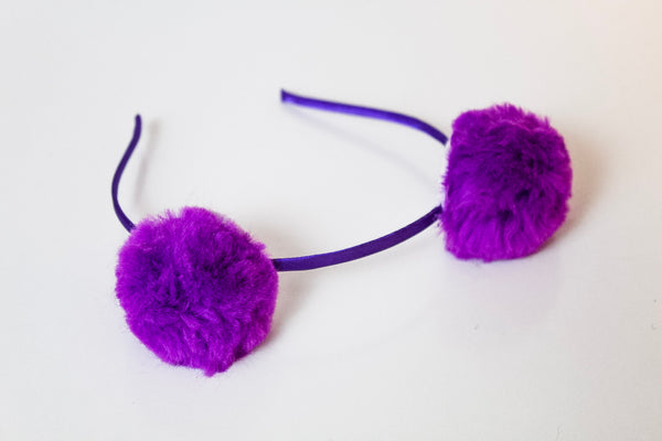 Girls Pom Pom Headbands I The Enchanted Magnolia