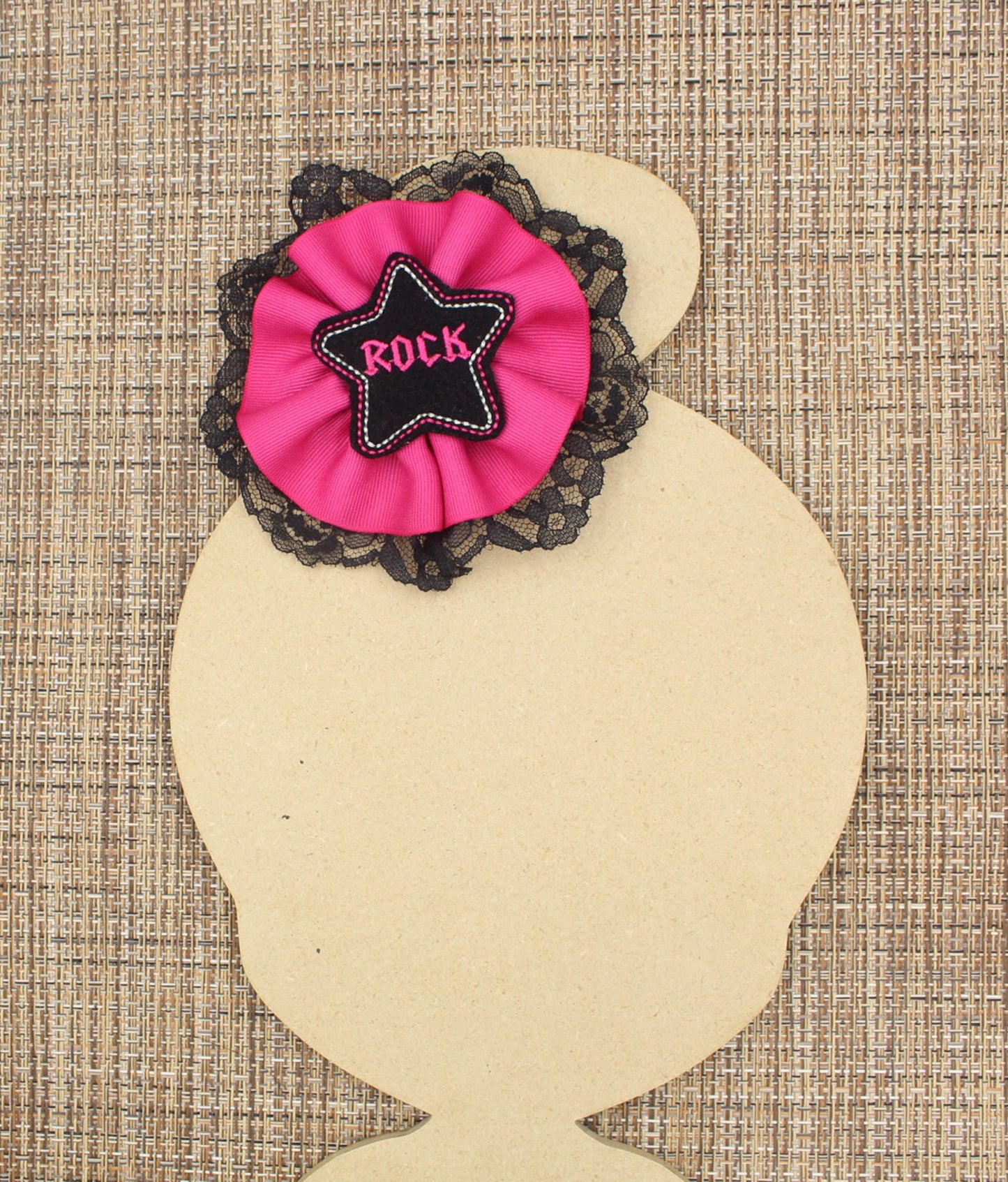 Black Lace Rock Star Hair Bow I The Enchanted Magnolia