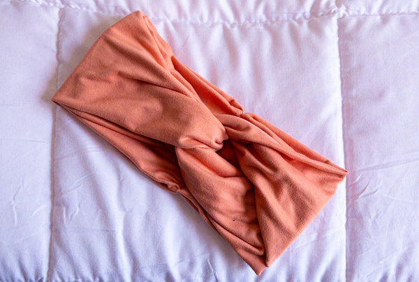 Salmon Twisted Turban Headband I The Enchanted Magnolia
