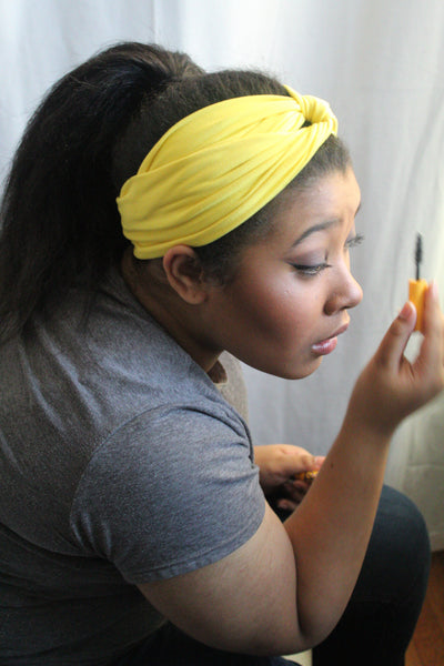 Yellow Twisted Turban Headband I The Enchanted Magnolia