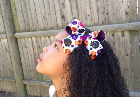 Girls Day of the Dead Sugar Skull Hair Bow I Magnolia’s Mommy N’ Me