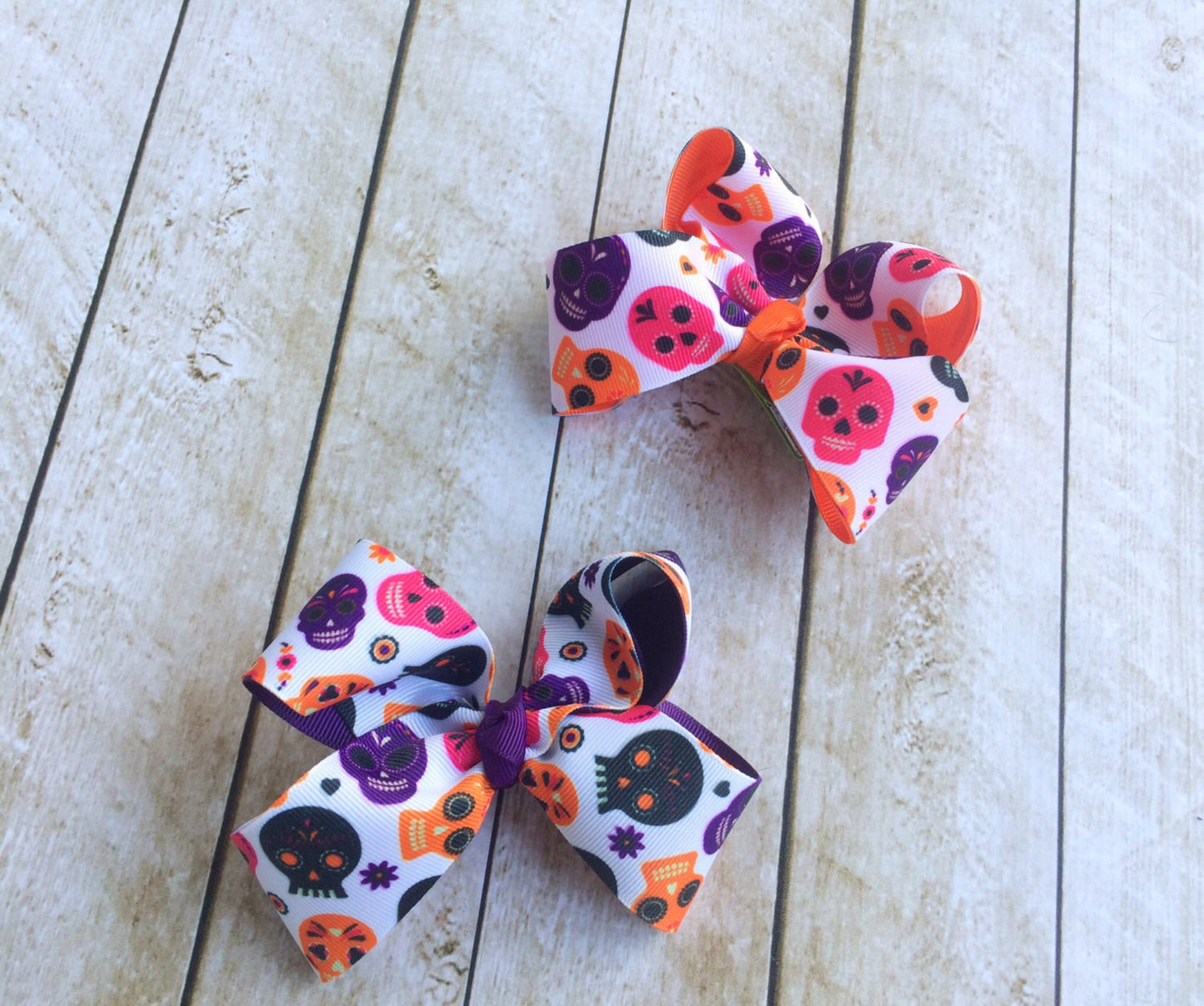 Girls Day of the Dead Sugar Skull Hair Bow I Magnolia’s Mommy N’ Me