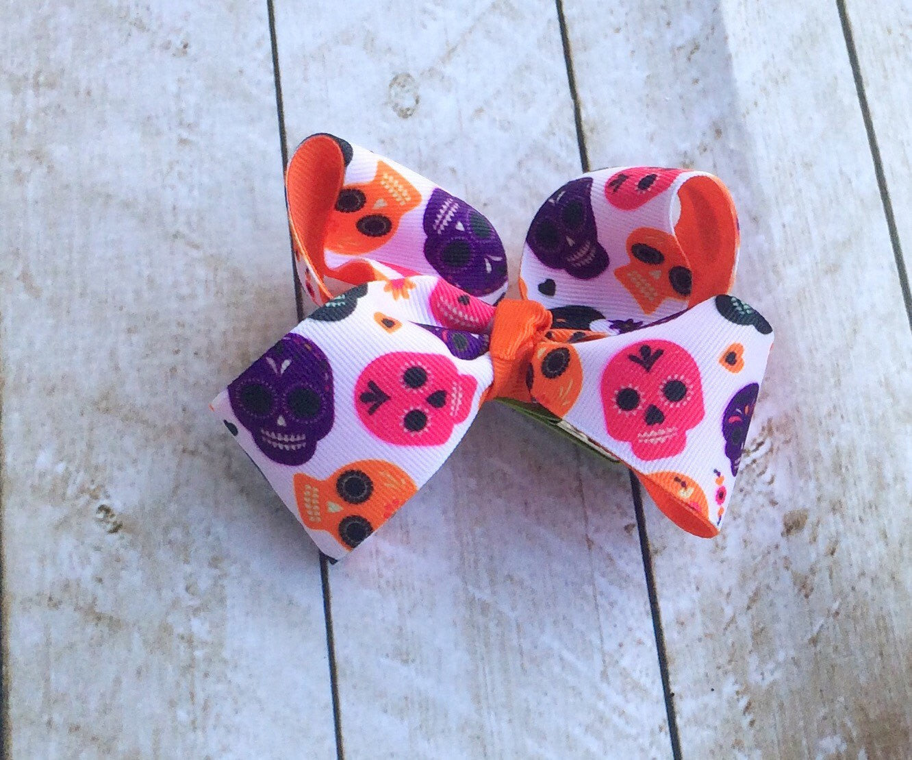 Girls Day of the Dead Sugar Skull Hair Bow I Magnolia’s Mommy N’ Me