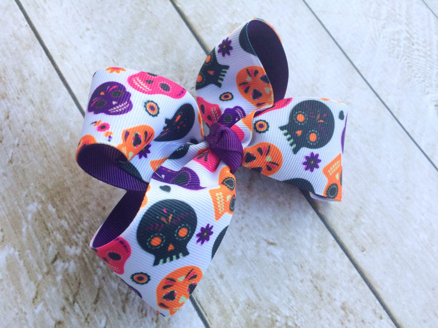 Girls Day of the Dead Sugar Skull Hair Bow I Magnolia’s Mommy N’ Me