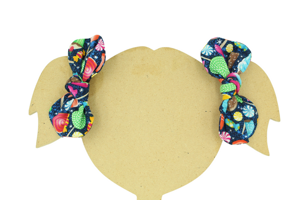 Candy Galaxy Top Knot Ponytail Hair Bows I The Enchanted Magnolia