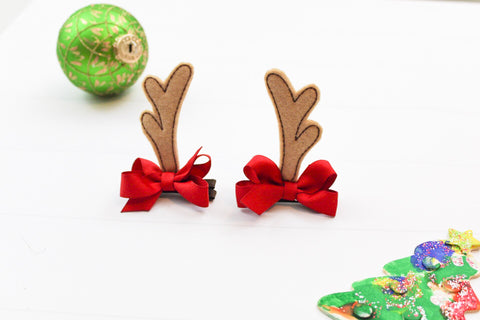 Reindeer Antler Hair Clips I The Enchanted Magnolia