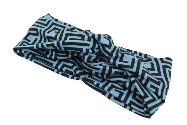 Denim-Blue-and-Black-Geometrical-Twisted-Turban-Headband-Image3