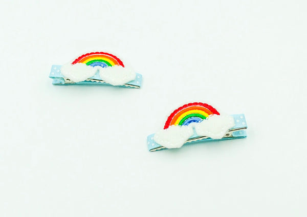 Rainbow Barrette Clips - The Enchanted Magnolia