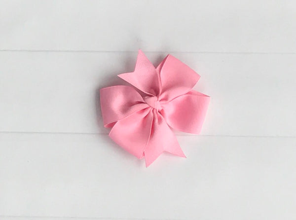 Pink Pinwheel Hair Bow
