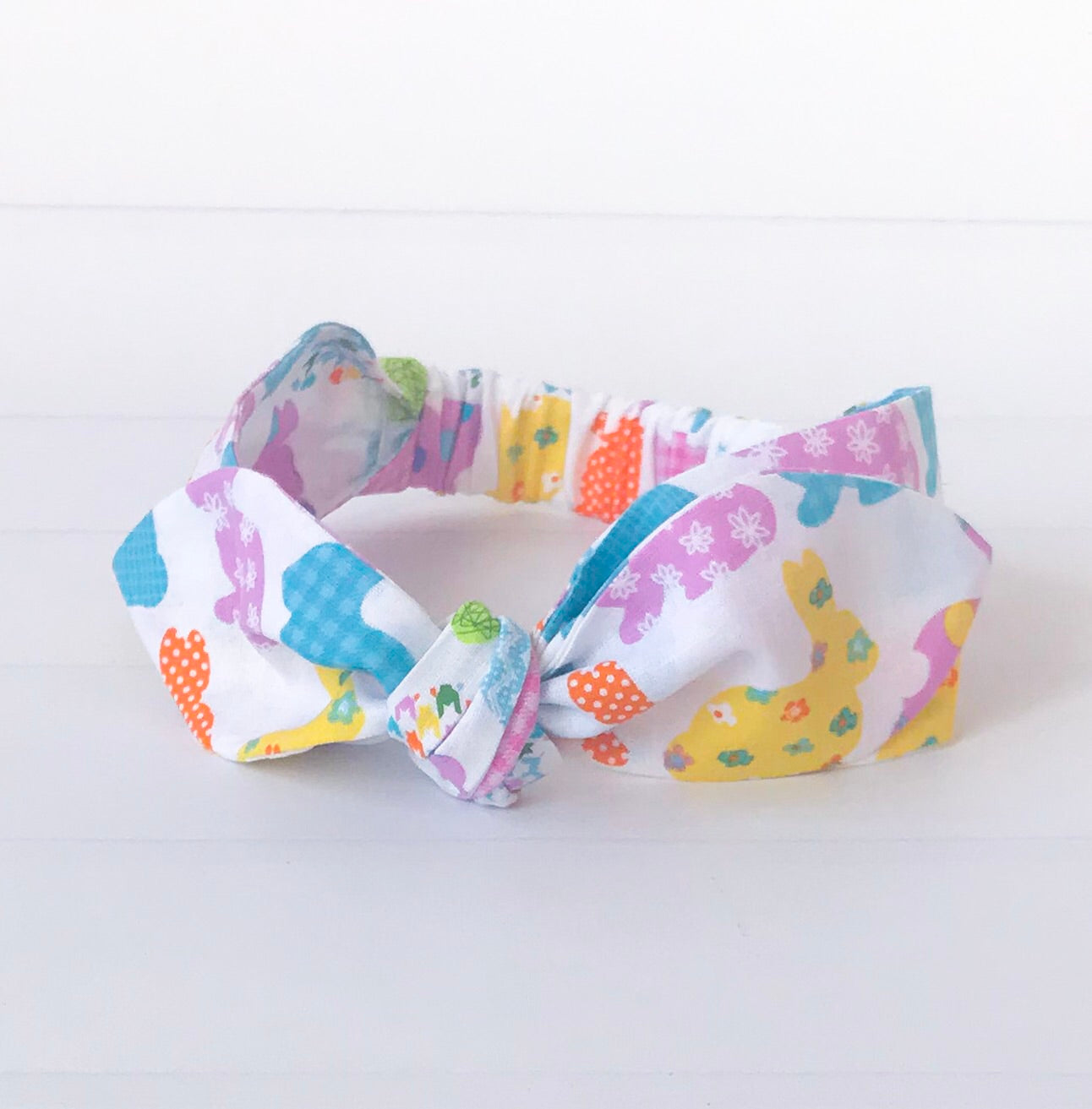 Easter Bunny Top Knot Headband Set I The Enchanted Magnolia