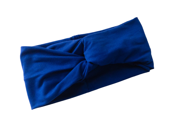 Royal Blue Twist Knot Headband I The Enchanted Magnolia