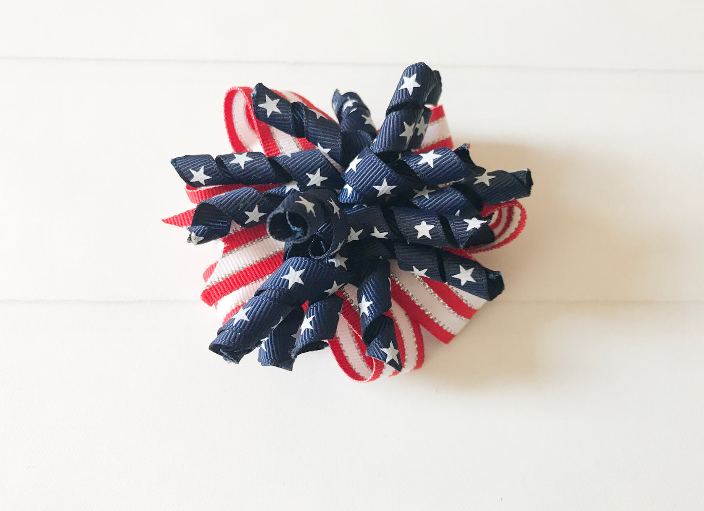 Patriotic Korker Hair Bow