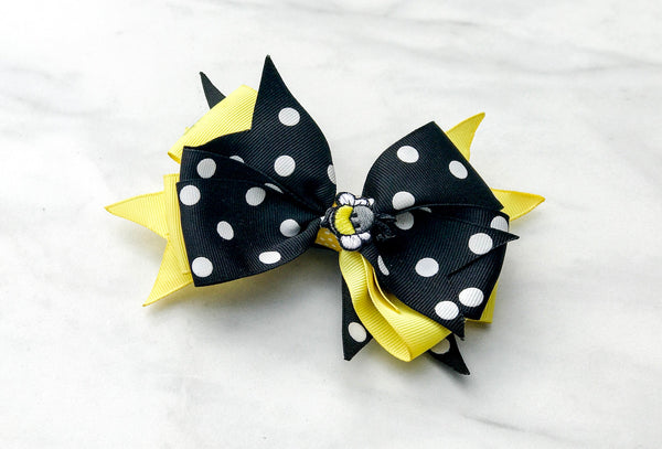 Bumblebee Hair Bow I The Enchanted Magnolia