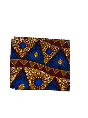 Blue Pyramids Ankara Head Wrap I The Enchanted Magnolia