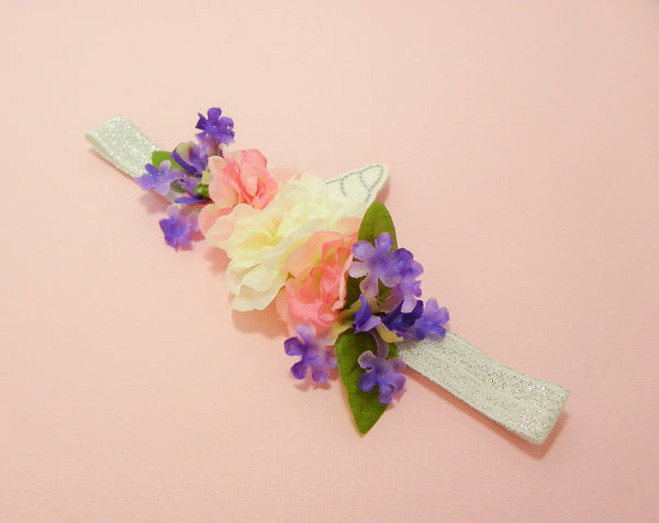 Baby Girls Unicorn Headband Silver / Pink / Purple I The Enchanted Magnolia