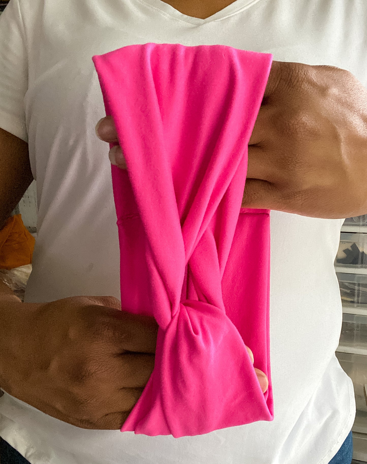 Magenta Twist Knot Headband I The Enchanted Magnolia