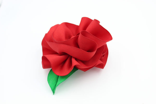 Red Flower Hair Clip I The Enchanted Magnolia
