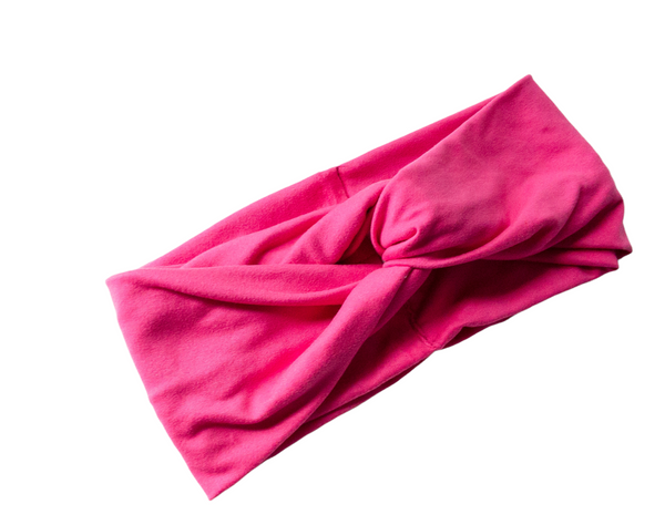 Kids Magenta Twisted Turban Headband