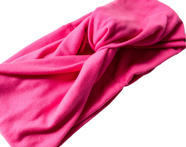 Kids Magenta Twisted Turban Headband