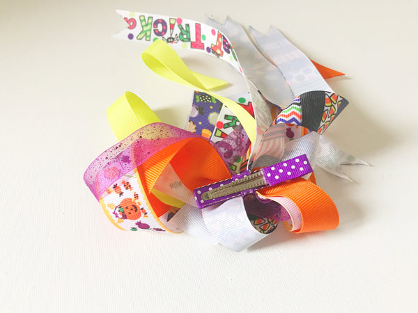 Trick or Treat Ponytail Ribbons Streamer I The Enchanted Magnolia