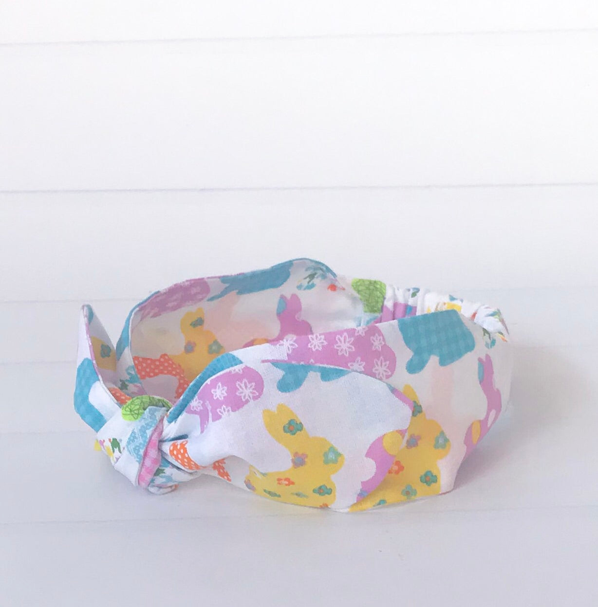 Easter Bunny Top Knot Headband Set I The Enchanted Magnolia