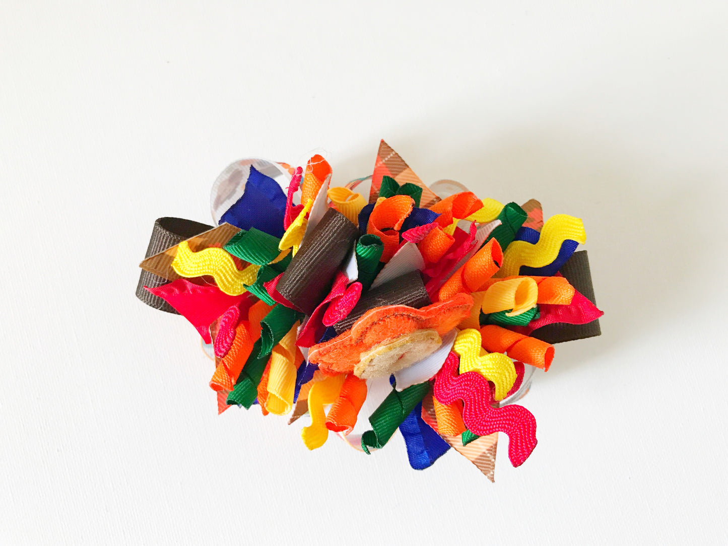 Thanksgiving Turkey Funky Loop Bow