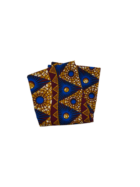Blue Pyramids Ankara Head Wrap I The Enchanted Magnolia