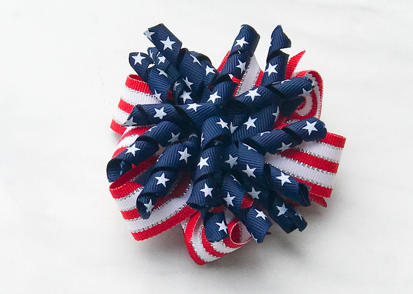 Patriotic Korker Hair Bow