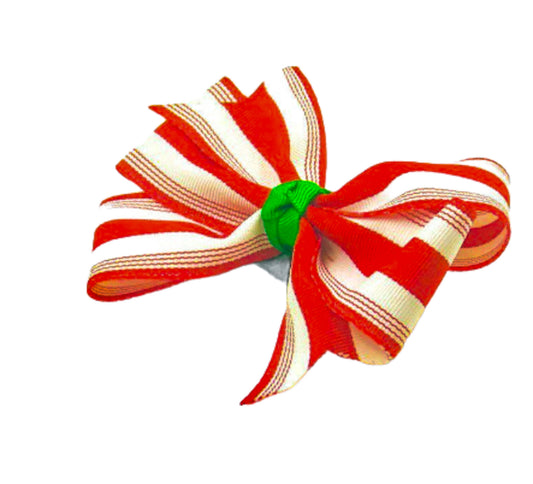 Peppermint Hair Bow I The Enchanted Magnolia