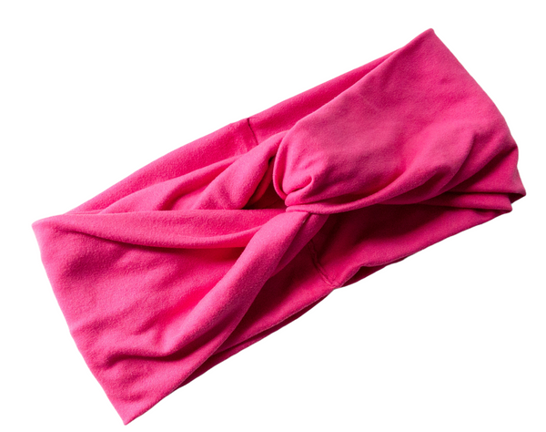 Kids Magenta Twisted Turban Headband