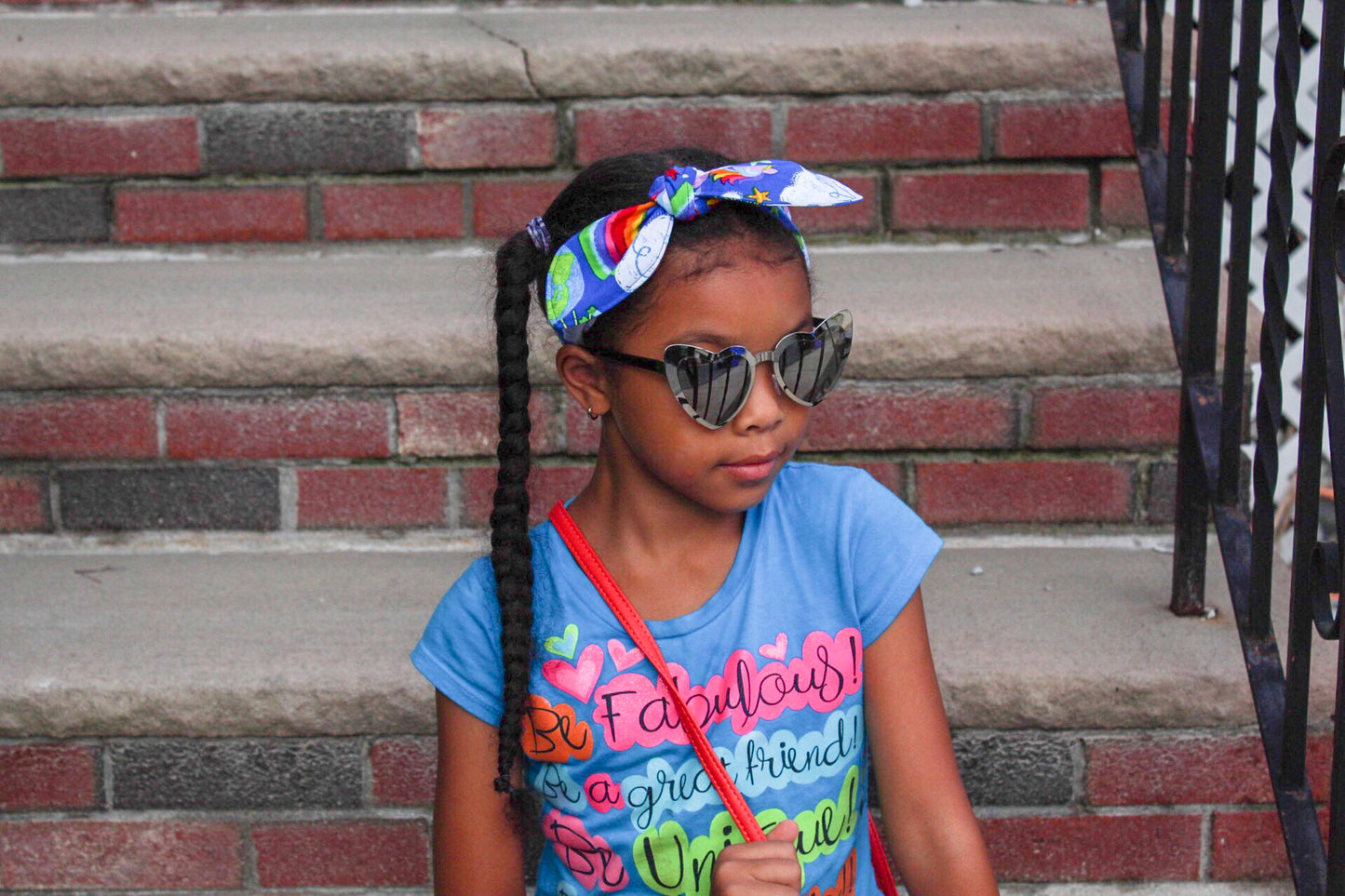 Colorful Unicorn and Rainbow Top Knot Headband - The Enchanted Magnolia