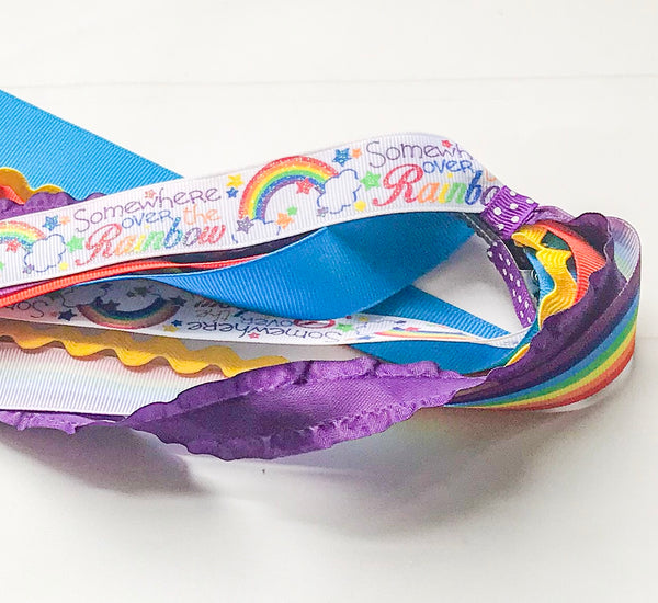 Over the Rainbow Ponytail Ribbon Streamers - The Enchanted Magnolia