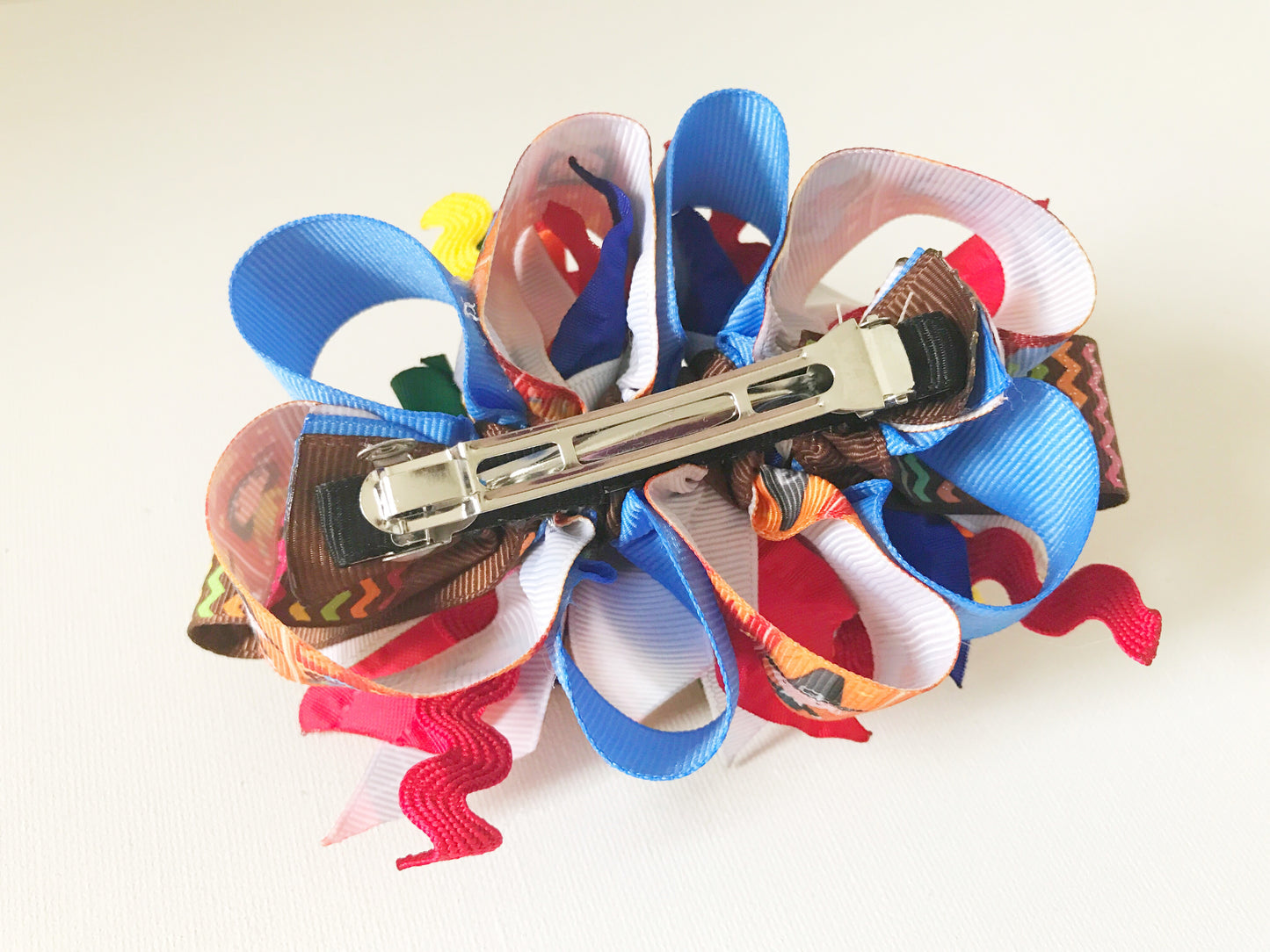 Thanksgiving Turkey Funky Loop Bow