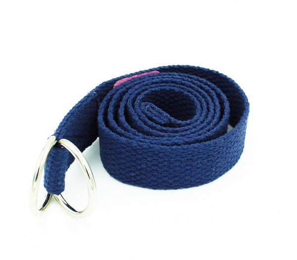 Navy Blue Kids School Uniform Webbing D-Ring Belt I The Enchanted Magnolia