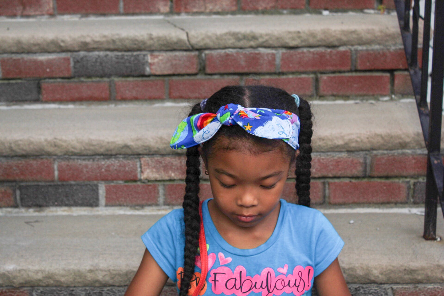 Colorful Unicorn and Rainbow Top Knot Headband I The Enchanted Magnolia
