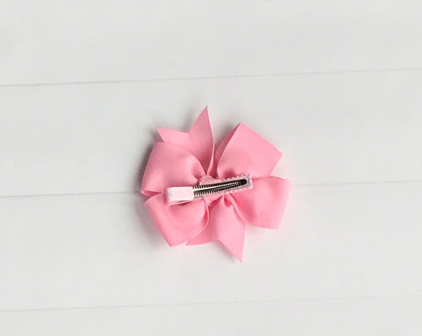 Pink Pinwheel Hair Bow