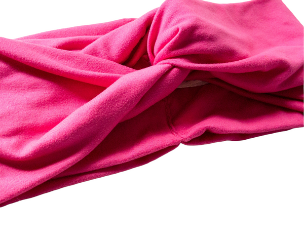 Kids Magenta Twisted Turban Headband
