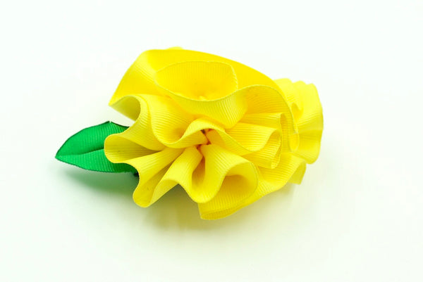 Ribbon Flower Hair Clip for Girls