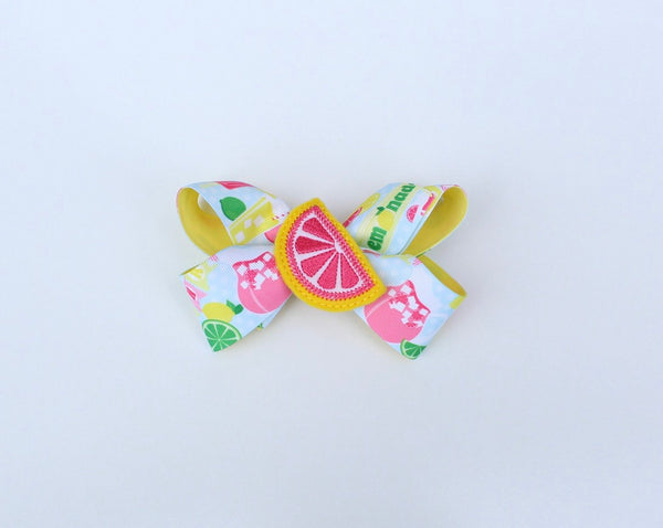 Lemonade Hair Bow I The Enchanted Magnolia