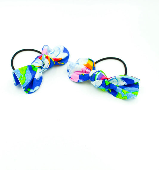 Rainbow Unicorn Top Knot Ponytail Hair Bows I The Enchanted Magnolia