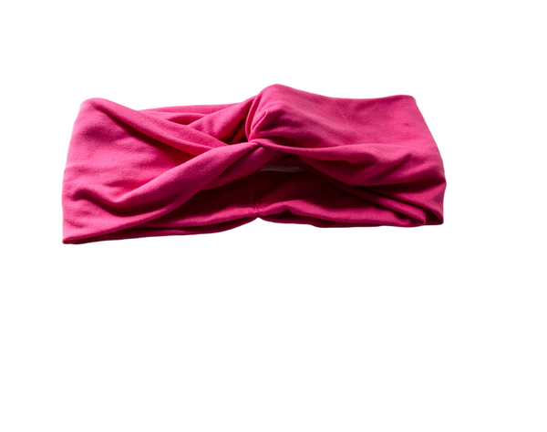 Kids Magenta Twisted Turban Headband