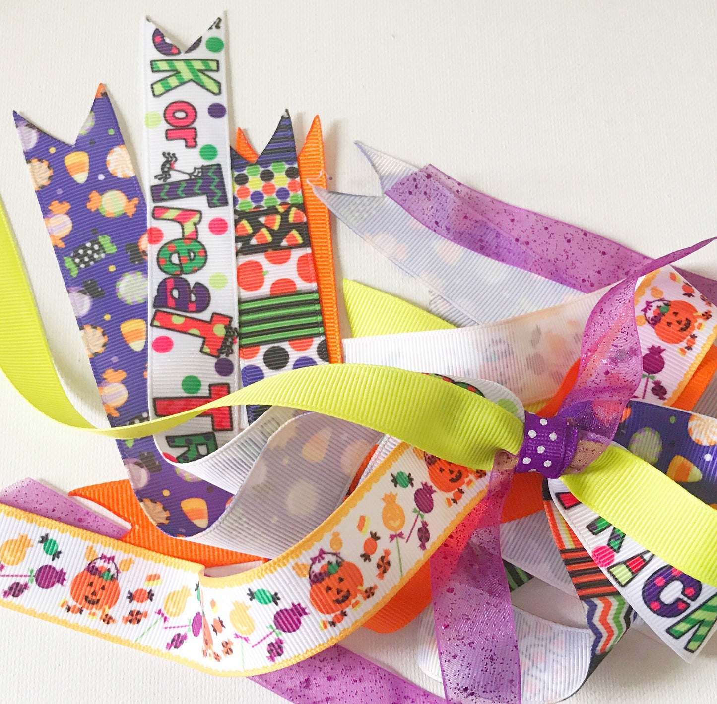Trick or Treat Ponytail Ribbons Streamer I The Enchanted Magnolia