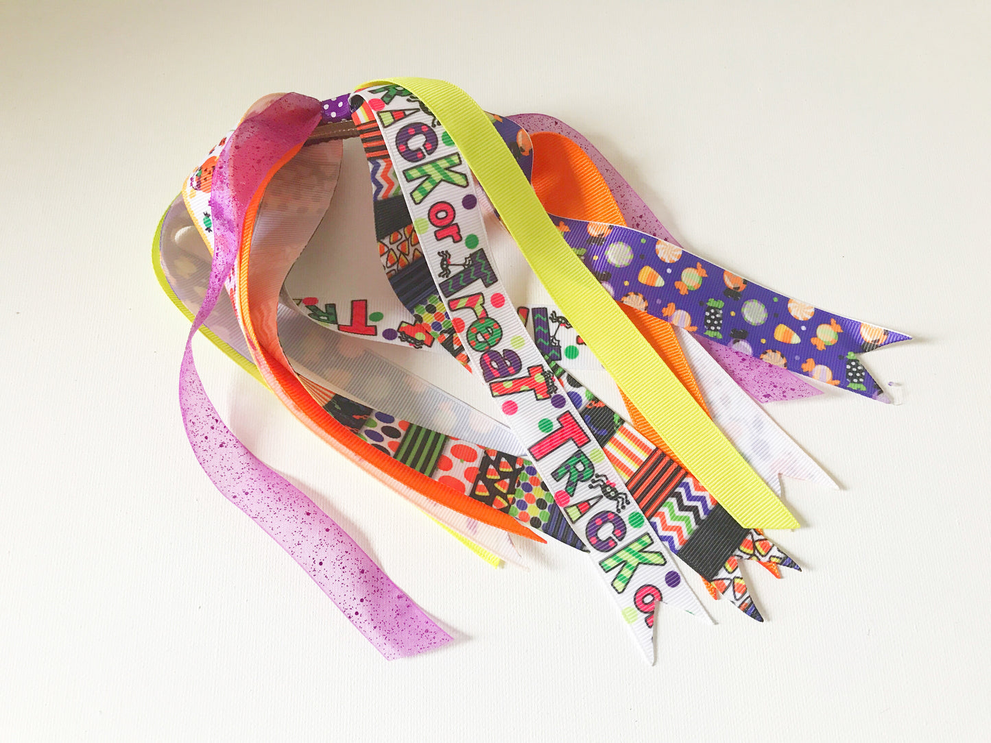 Trick or Treat Ponytail Ribbons Streamer I The Enchanted Magnolia