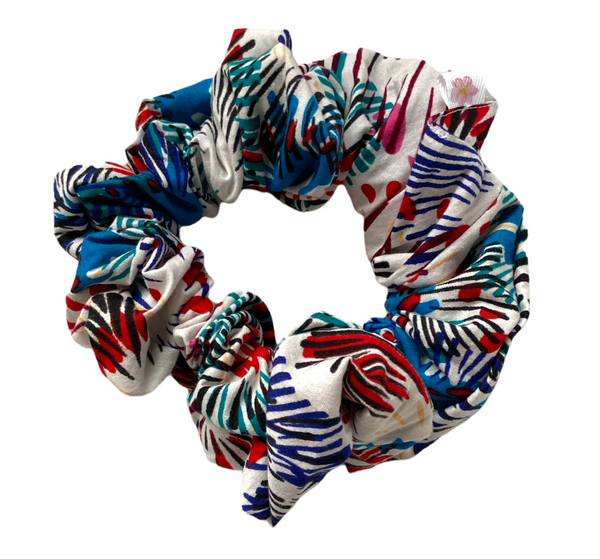 Celebration Kente Cloth Scrunchie I The Enchanted Magnolia