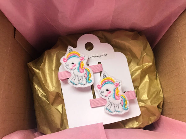Unicorn Hair Barrette Set - The Enchanted Magnolia