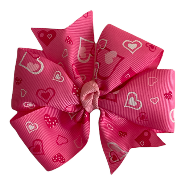 Valentine Pinwheel Hair Bow Bundle I The Enchanted Magnolia