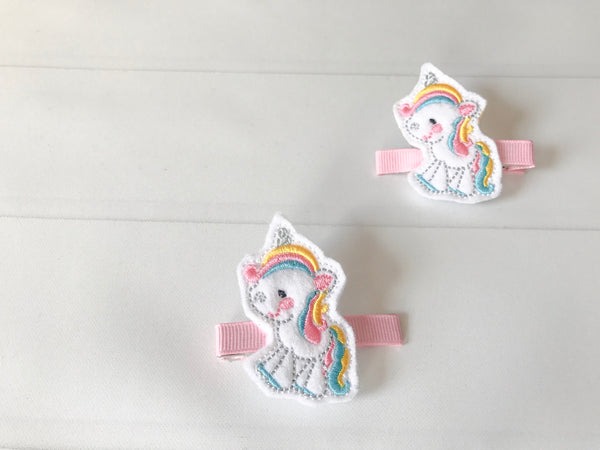 Unicorn Hair Barrette Set - The Enchanted Magnolia
